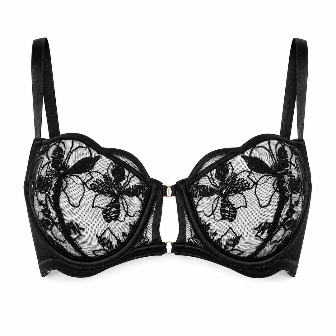Lettre D'Amour Unlined Bra - Black