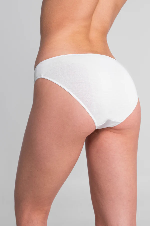 Cotton Macramé Trim Mid-Rise Brief