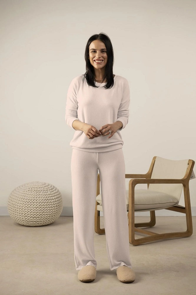 Cozy Wide Leg Pant/Crew Neck Set