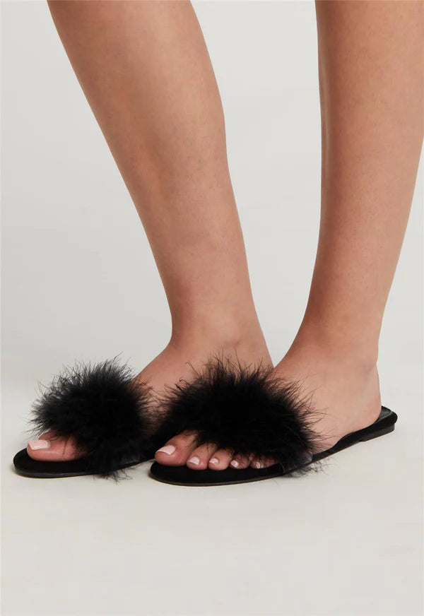 Feather Slipper – Flirt Boutique