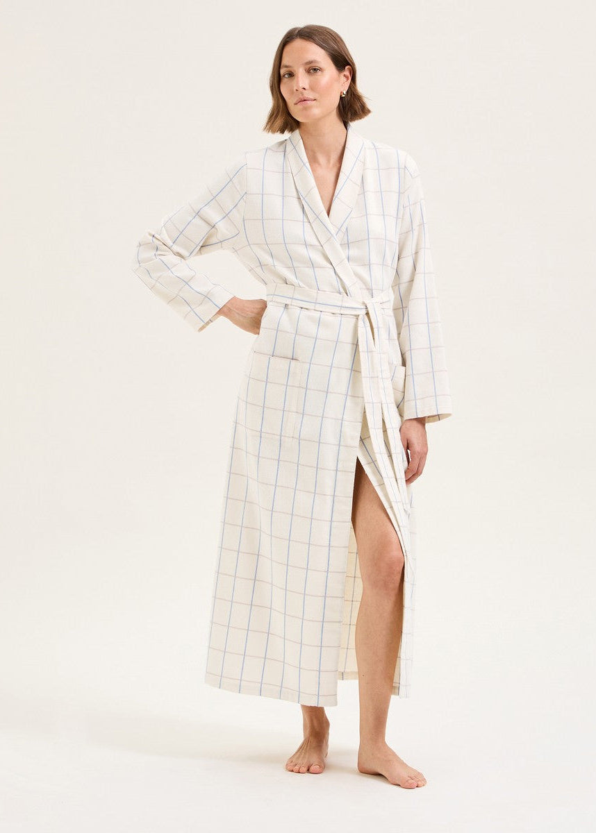 Dressing Gown Ecru L Louison Laurence Tavernier