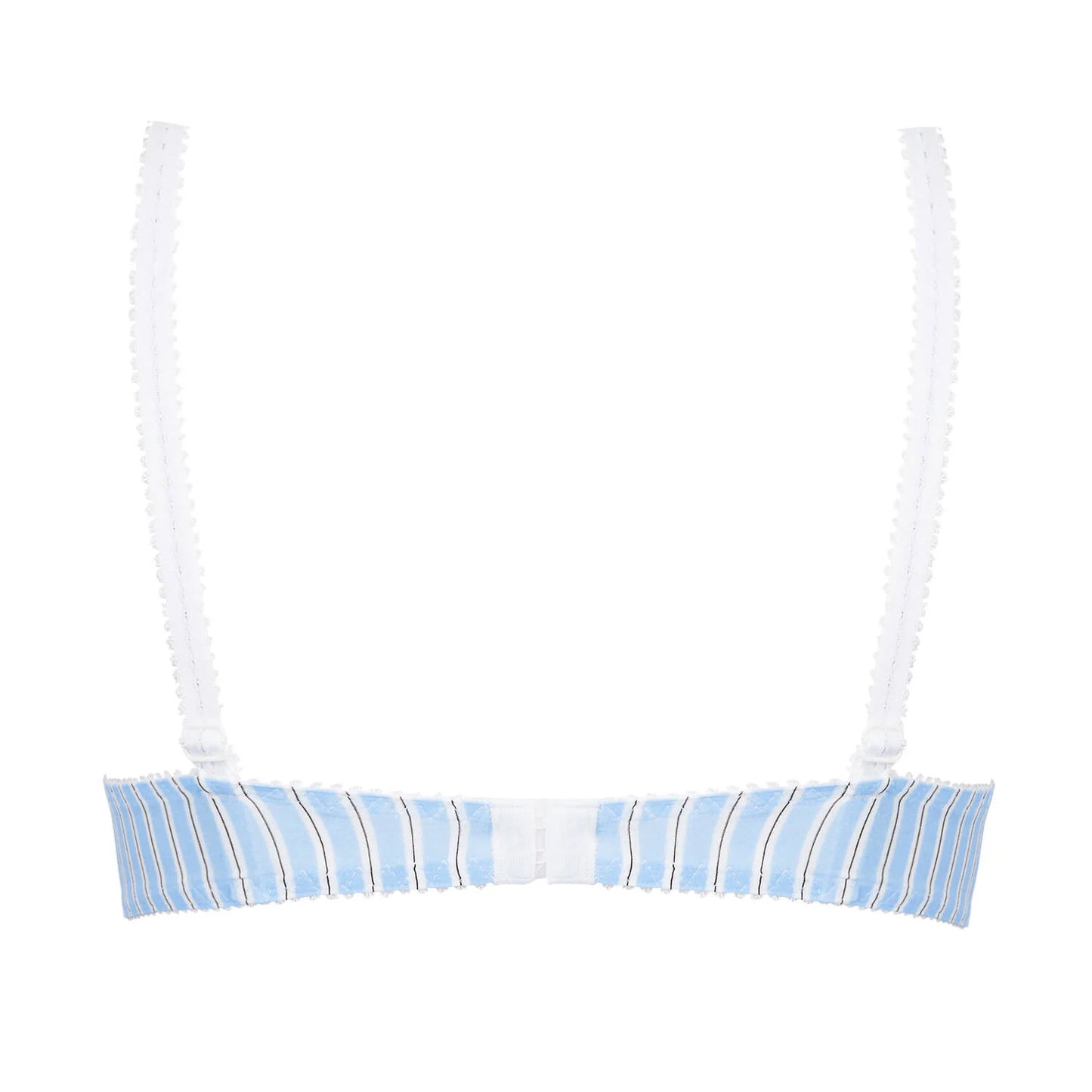 Un Brin Striped Contour Bra - Bleu Liquette
