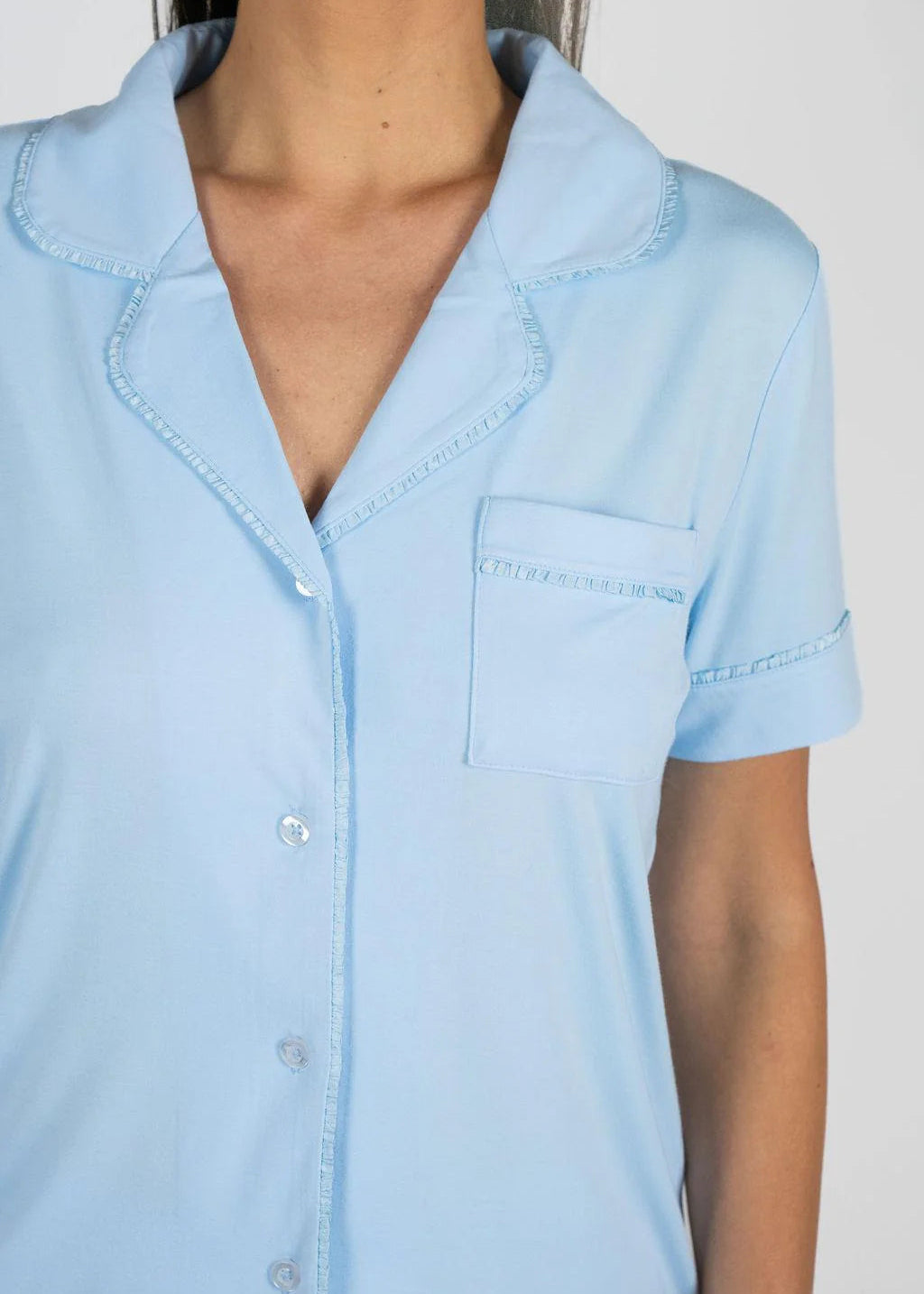 Jolene Short PJ Set - Cool Blue