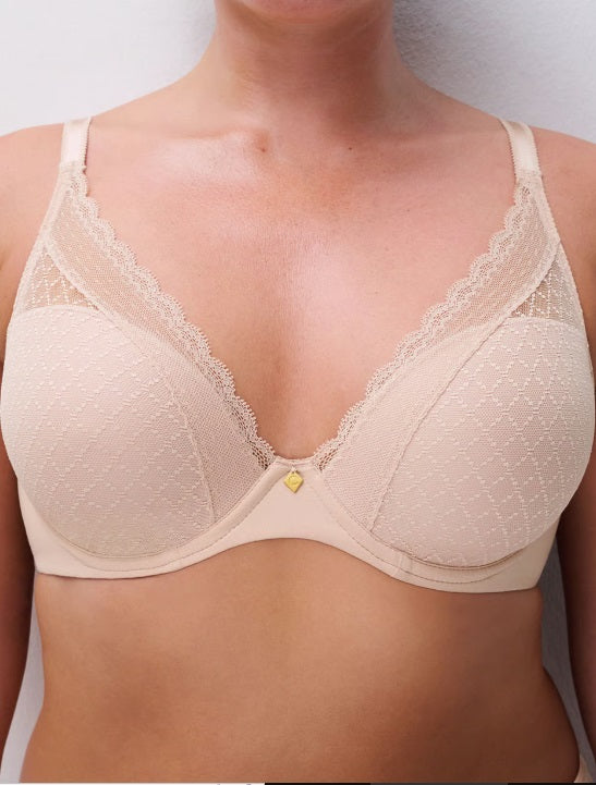 Norah Chic Plunge T-Shirt Bra - Nude Rose