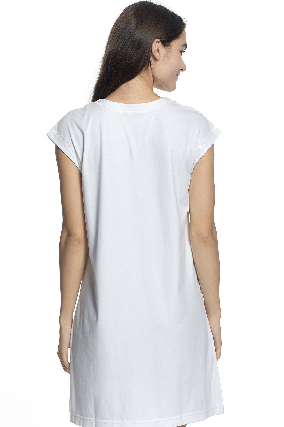 Butterknit V-Neck Nightie - Ivory