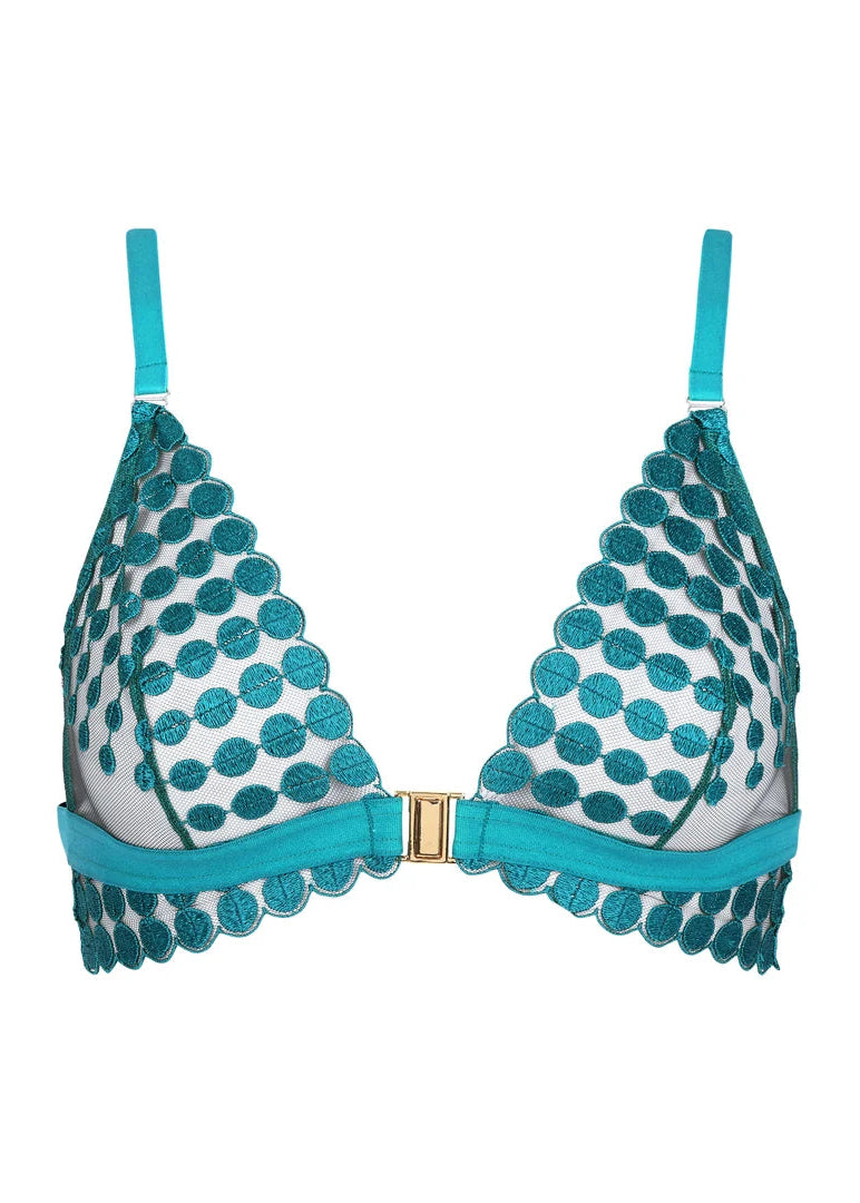 Deco Dots Bralette - Turquoise