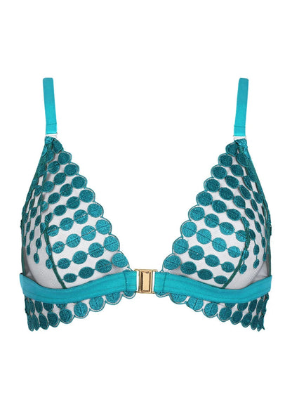 Deco Dots Bralette - Turquoise