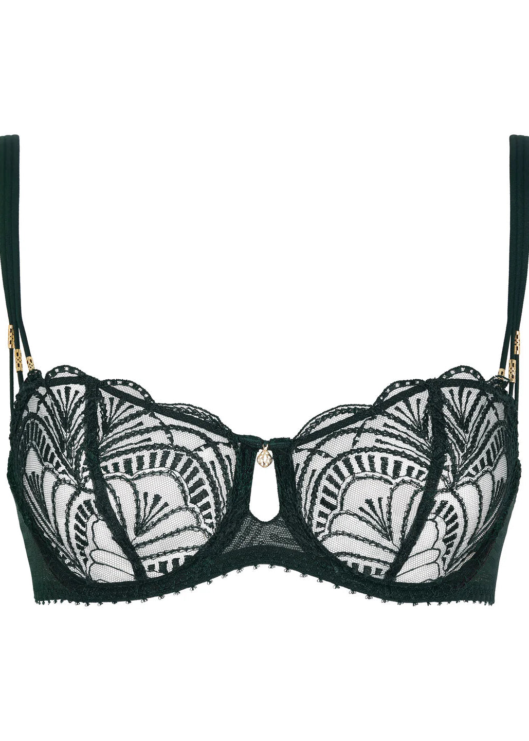 Vibes Half Cup Bra - Mysterious Green