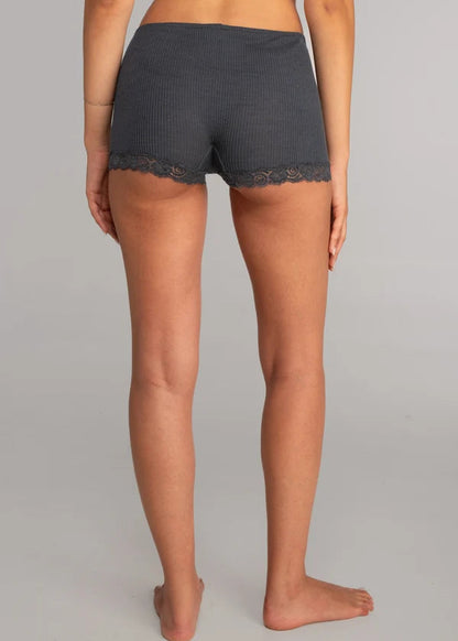 Wool And Silk Boyshort - Storm
