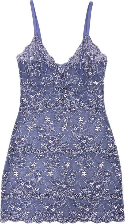 Amour Lace Slip - Indigo