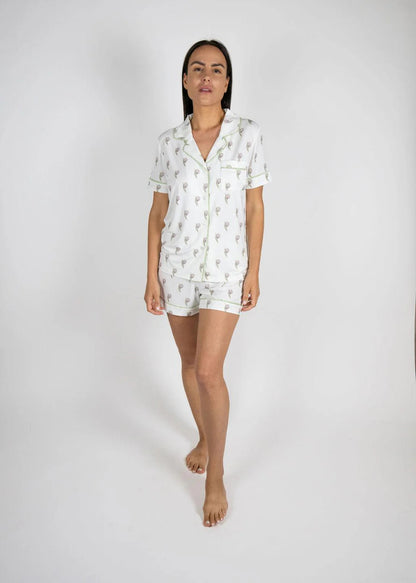 Jolene Short PJ Set - Artichoke