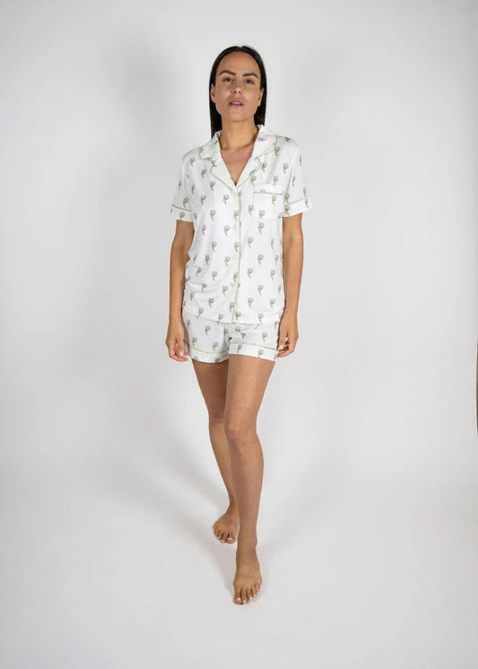 Jolene Short PJ Set - Artichoke