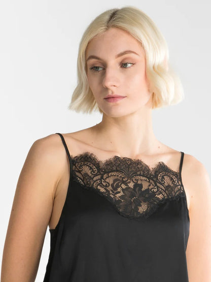 Chantilly Lace Babydoll - Black