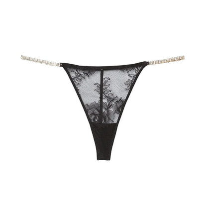 Crystal Bouquet Lace V-String