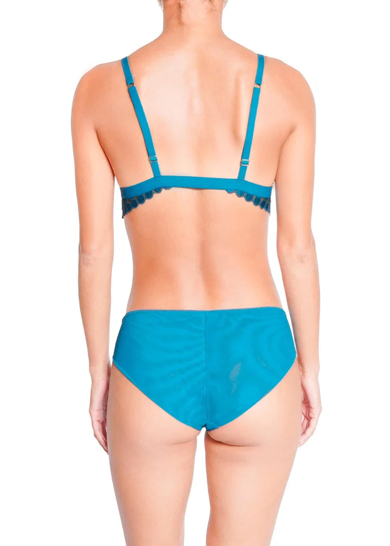 Deco Dots Bralette - Turquoise