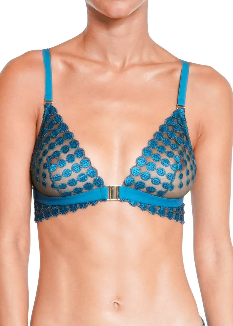 Deco Dots Bralette - Turquoise