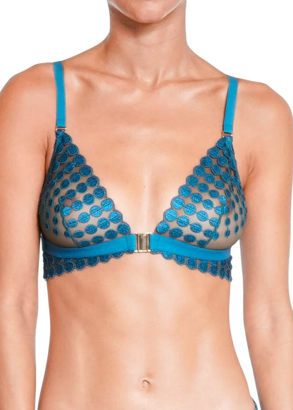 Deco Dots Bralette - Turquoise