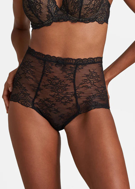 Danse des Sens High Waist Brief - Noir