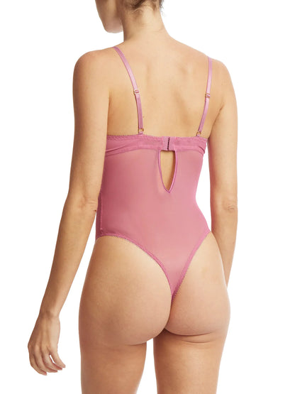 Along The Lines Bodysuit - Pink