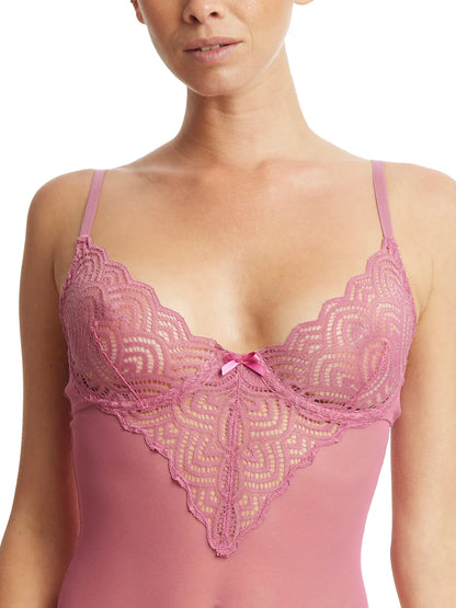 Along The Lines Bodysuit - Pink