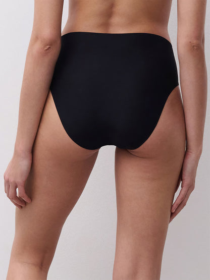 Soft Stretch Hi Cut Brief - Black
