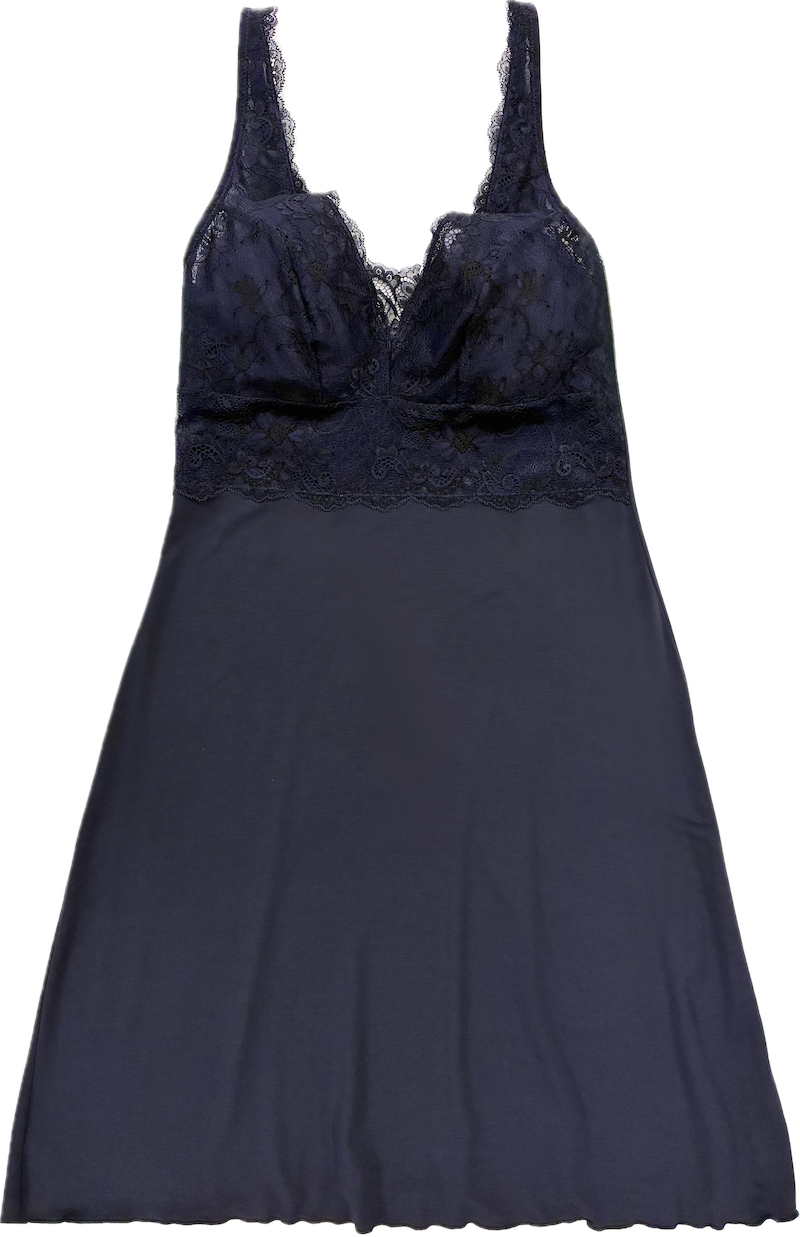 Home Built Up Chemise - Navy