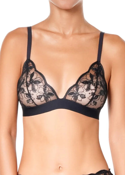 Lettre D'Amoure Bralette - Black