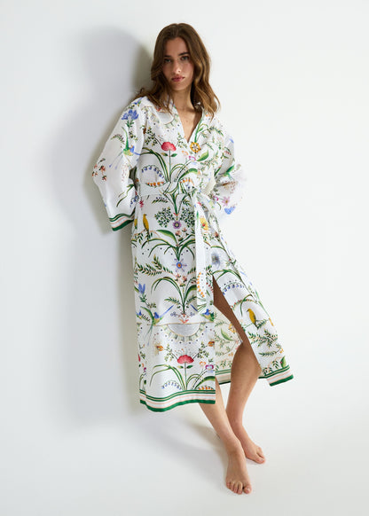 Botanic Robe - Blanc