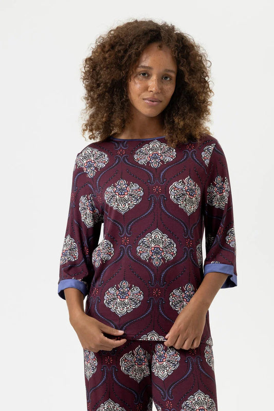 Mysterious Ornaments 3/4 Sleeve Pajama Set