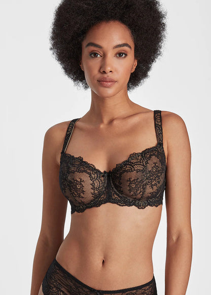 Danse des Sens Comfort Half Cup Bra - Noir