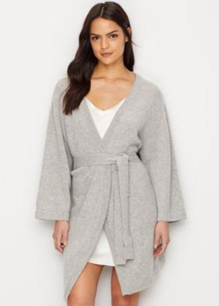 Cashmere Short Robe - Pearl