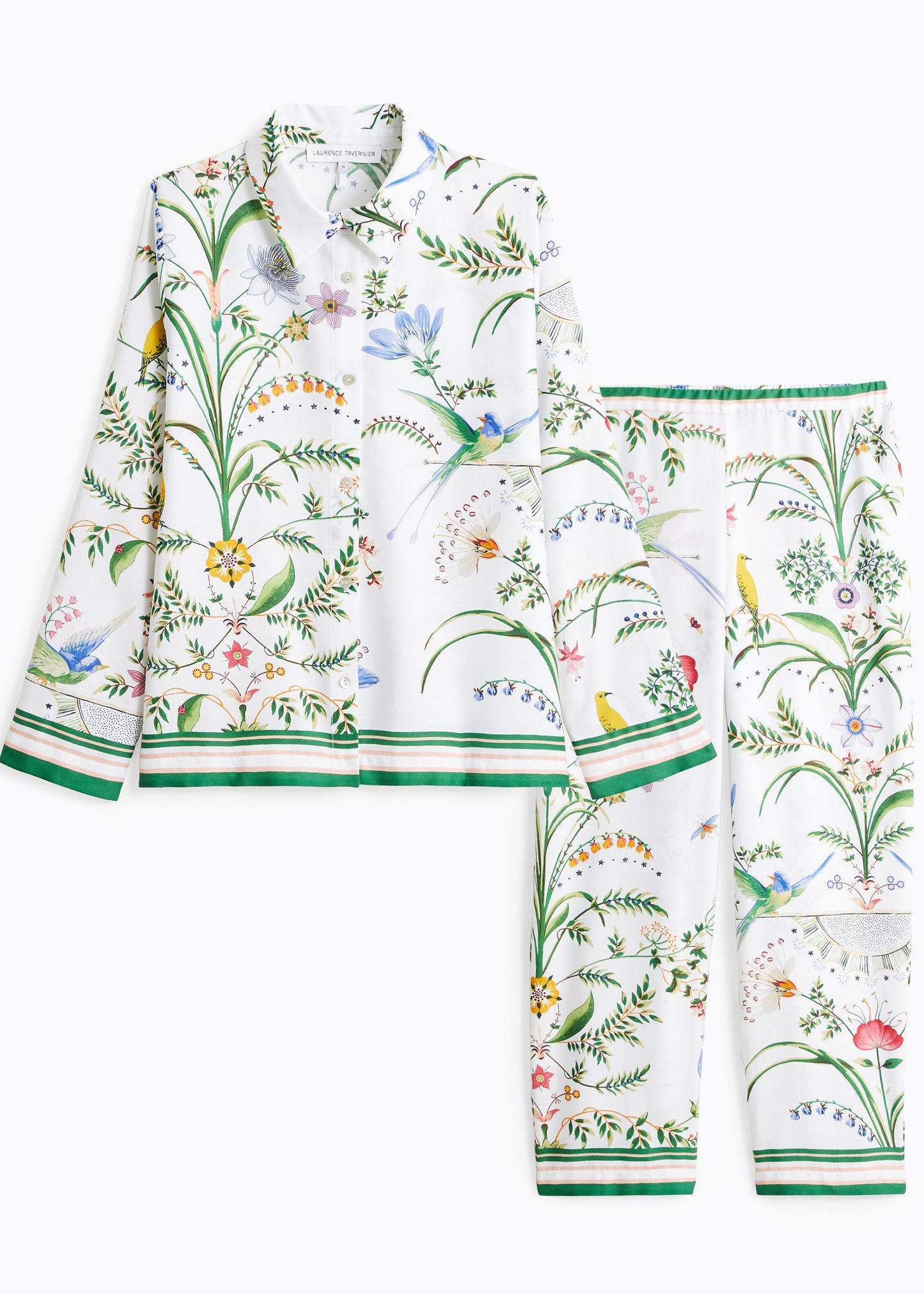 Botanic Long PJ Set - Blanc
