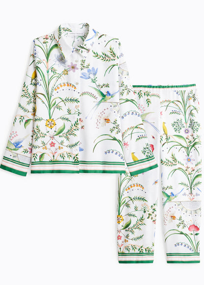 Botanic Long PJ Set - Blanc