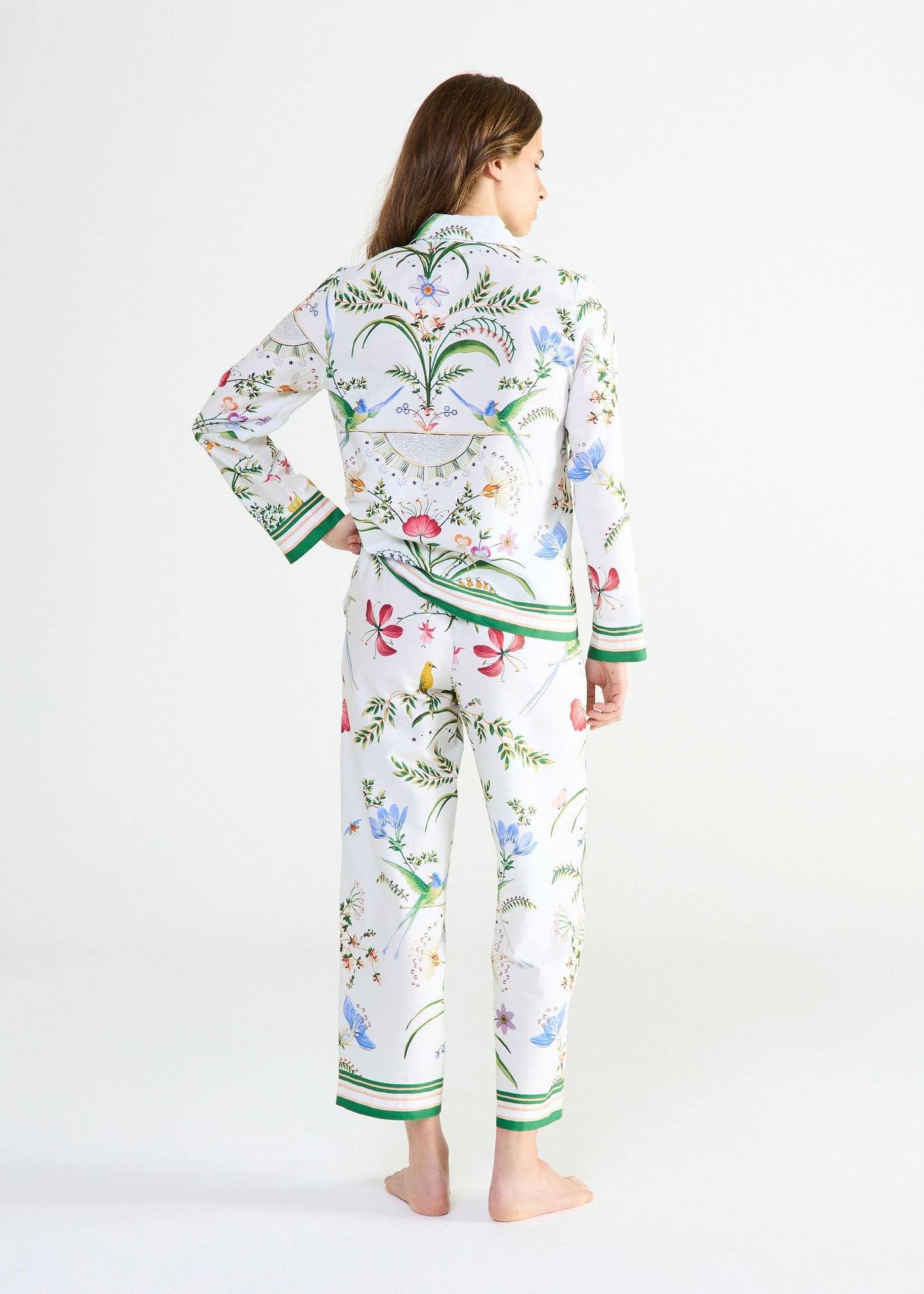 Botanic Long PJ Set - Blanc