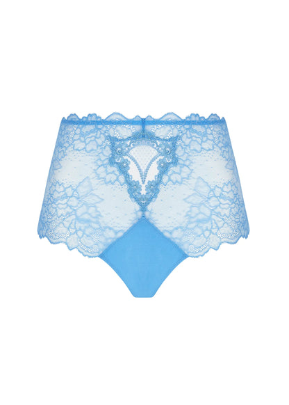 Sublime En Dentelle High Waist Brief - Azur