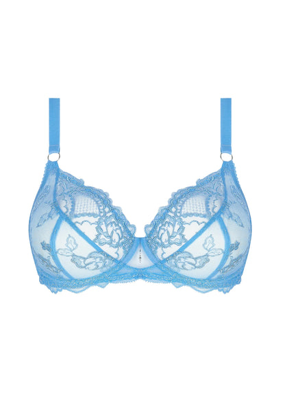 Sublime en Dentelle 3/4 Cup Bra - Azur