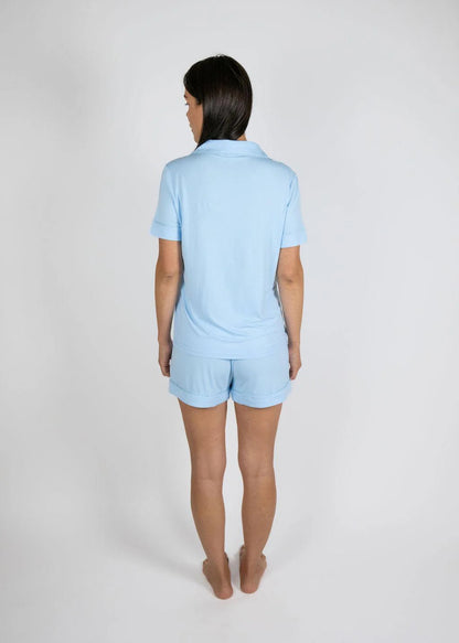 Jolene Short PJ Set - Cool Blue