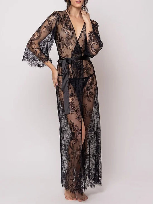 Diva Lace Long Robe