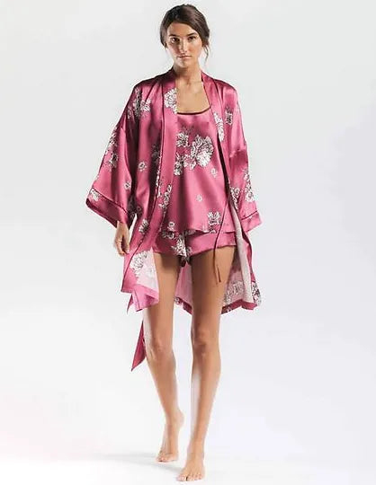 Peony Blooms Robe