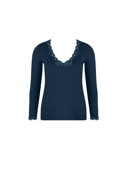 Simply Perfect Long Sleeve Top - Bleu