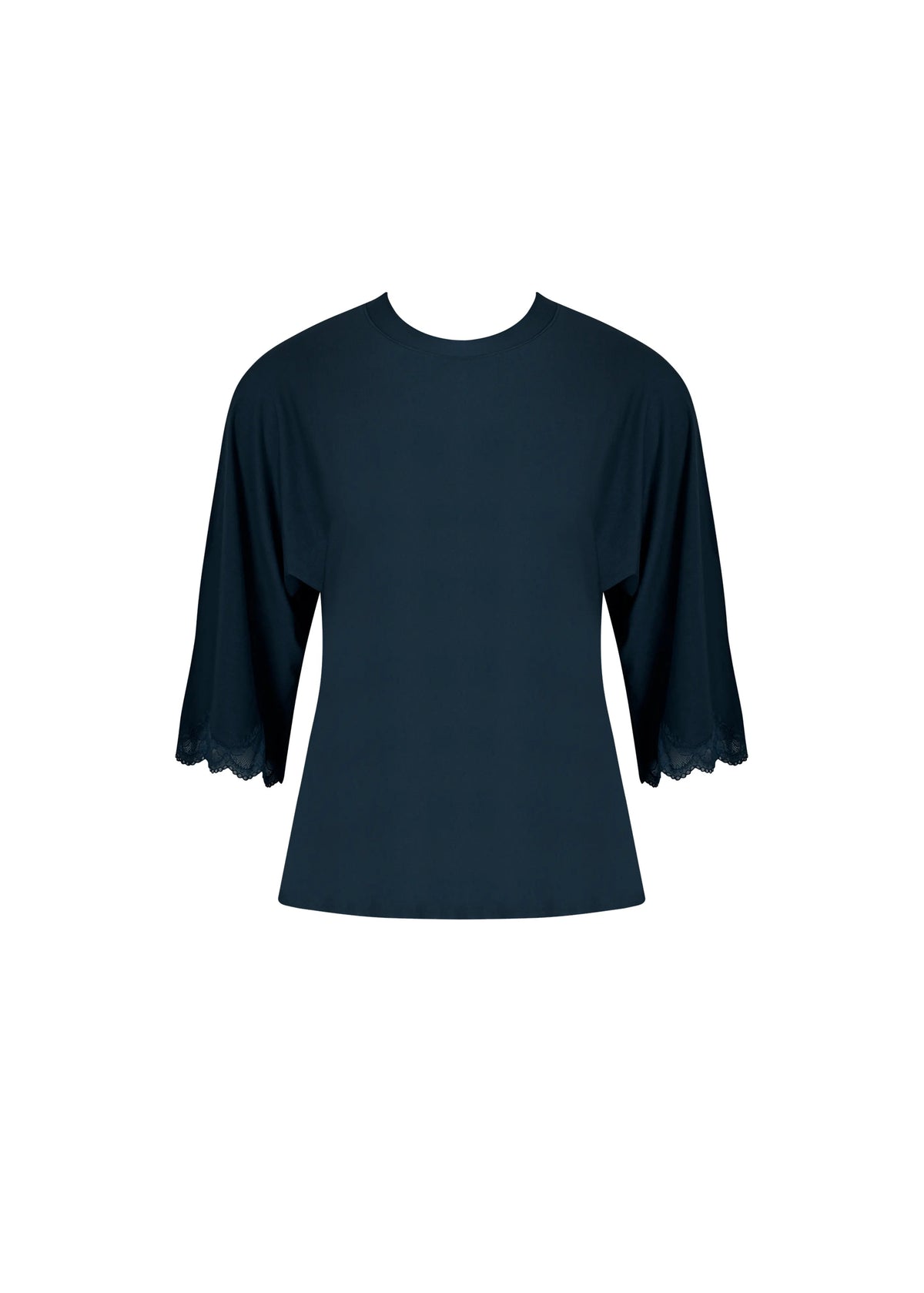 Simply Perfect T-Shirt With 3/4 Sleeves - Bleu