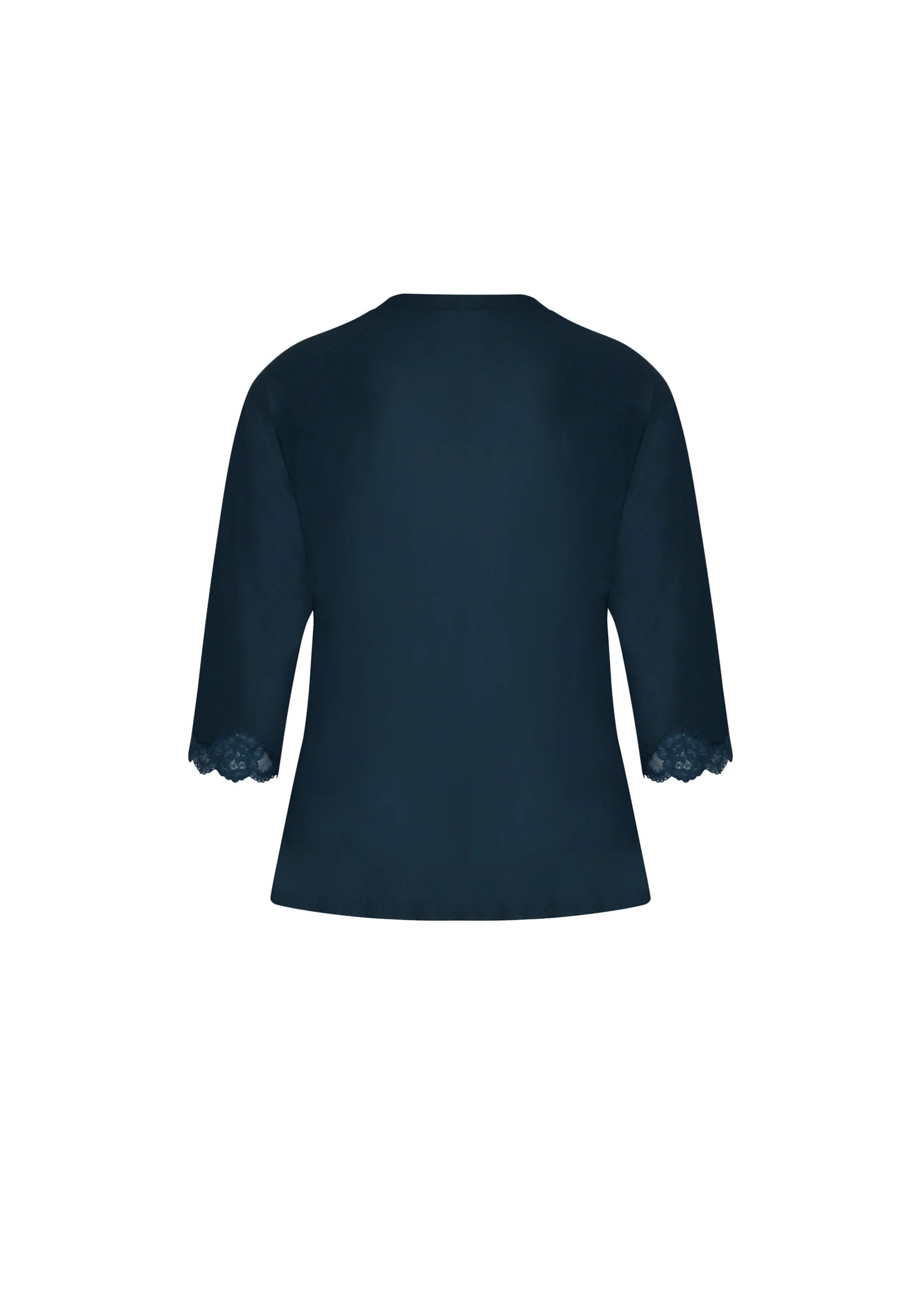 Simply Perfect T-Shirt With 3/4 Sleeves - Bleu