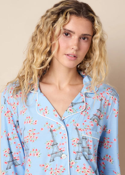 Petals Over Paris Long PJ'S
