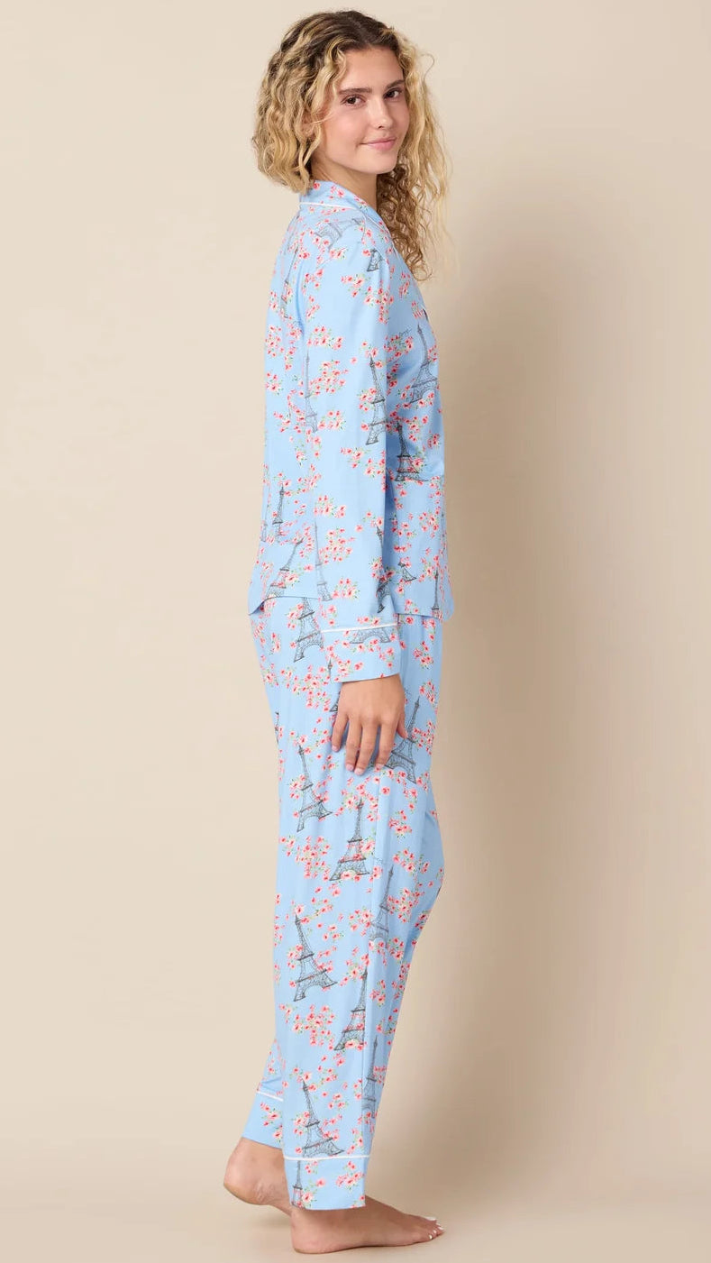 Petals Over Paris Long PJ'S