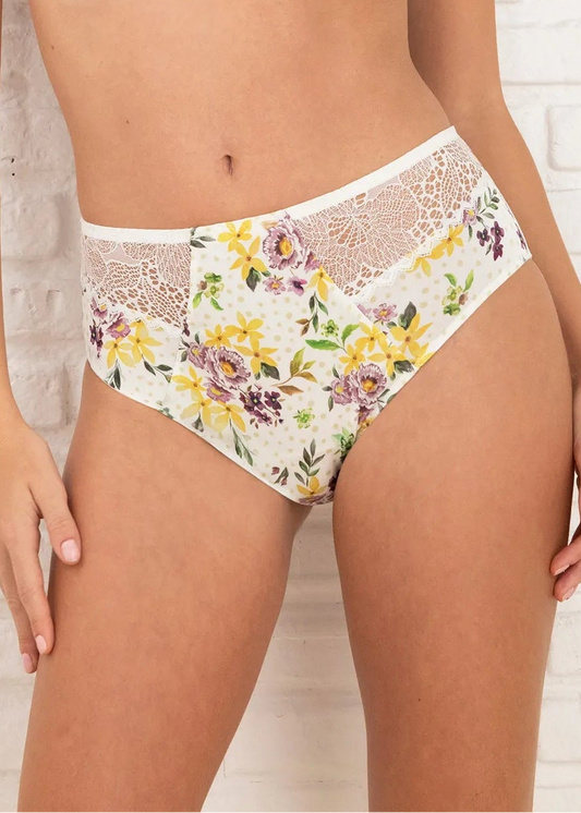 Jardin des Poetes High Waist Brief - Poesie Fleurie