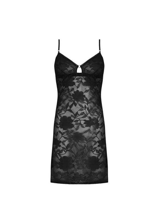 Dentelle Rebelle Nightie - Noir