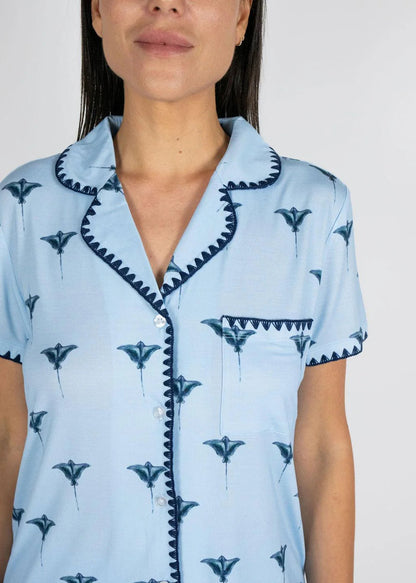 Whip Stitch PJ Set - Stingray