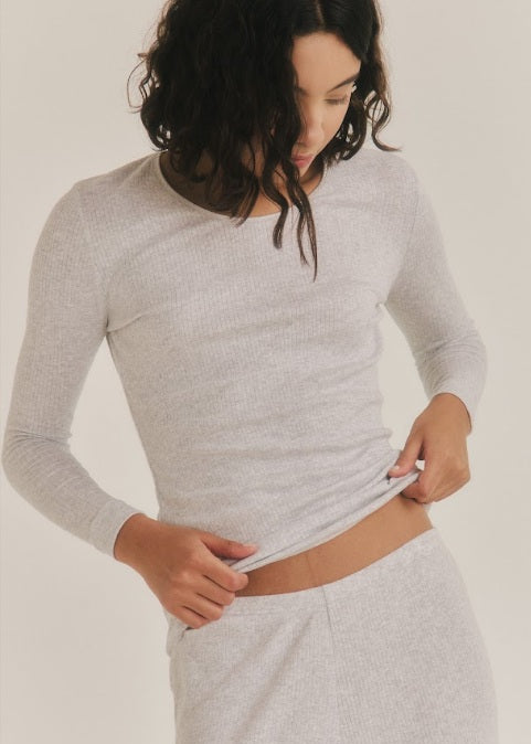 Cotton Long Sleeve - Silver