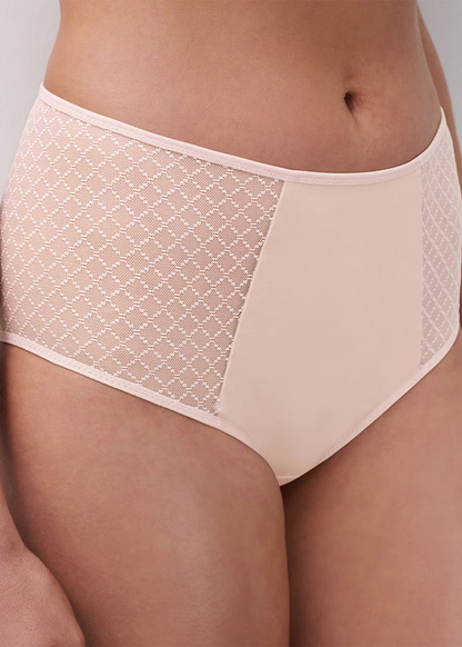 Norah Chic High Waist Full Brief - Nude Rose