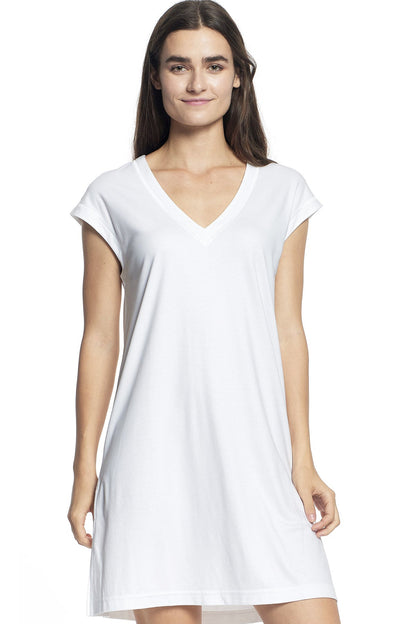 Butterknit V-Neck Nightie - Ivory